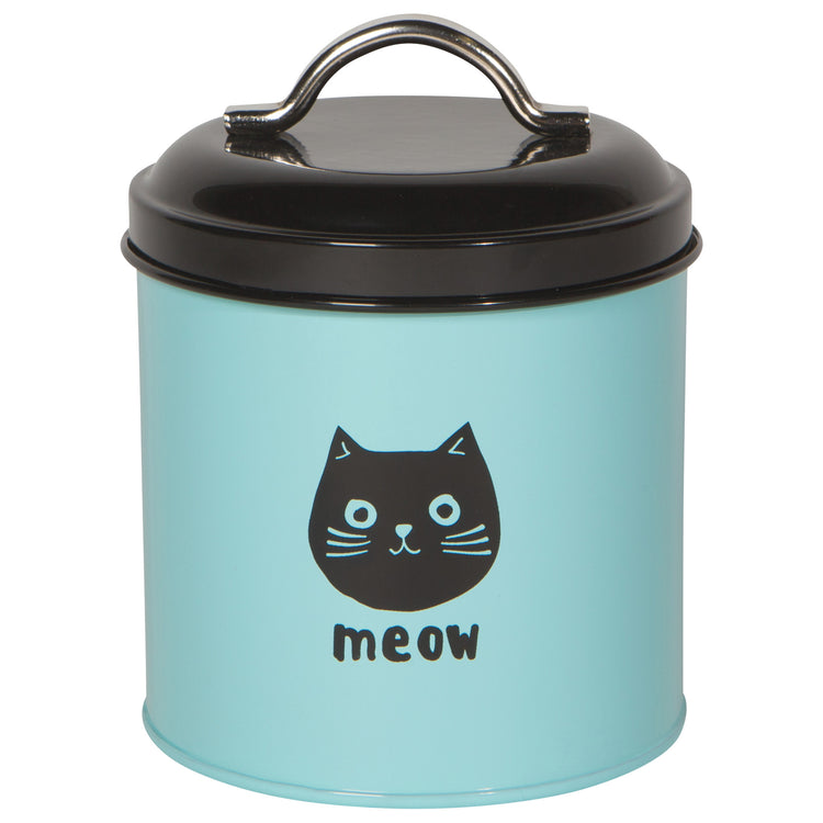 Cats Meow Cat Treat Tin With Lid