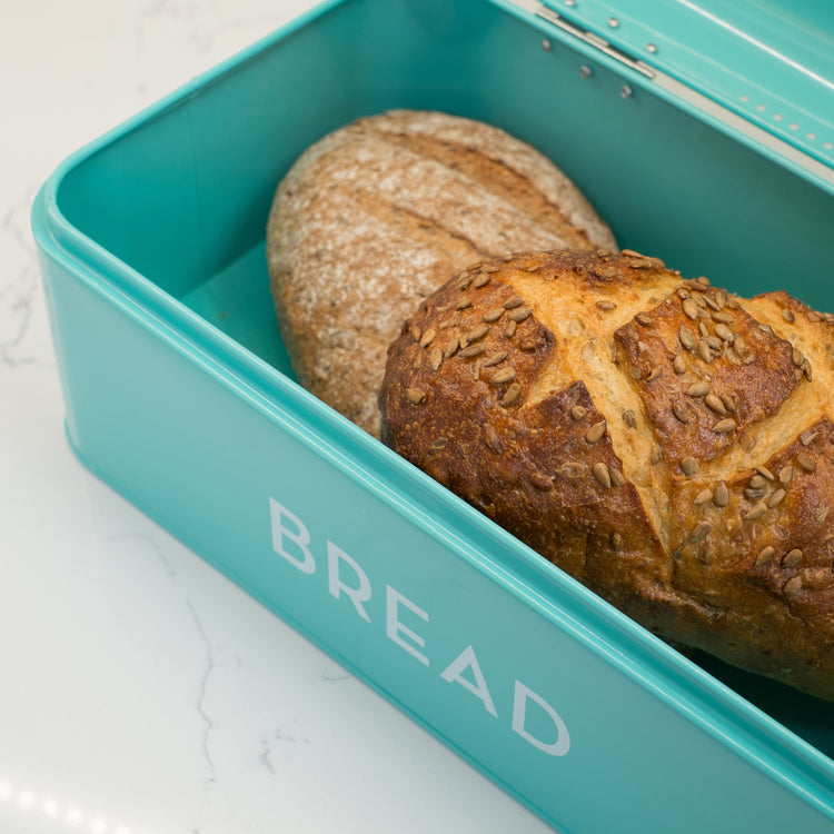 Turquoise Bread Bin
