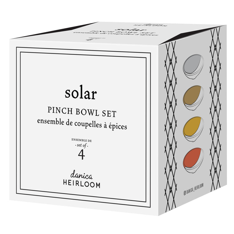 Solar Pinch Bowls Set of 4