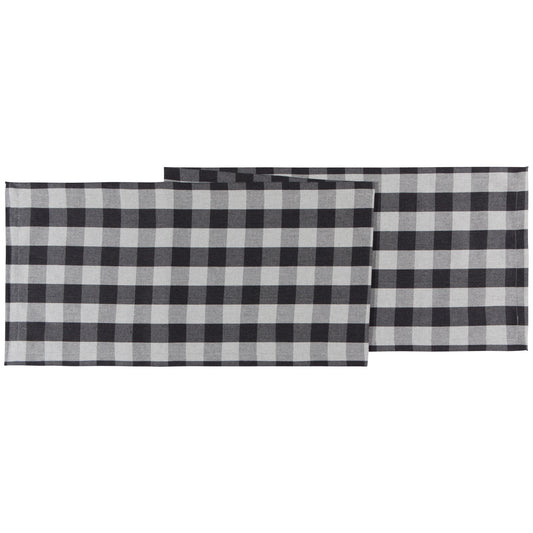 Charcoal Buffalo Check Second Spin Table Runner