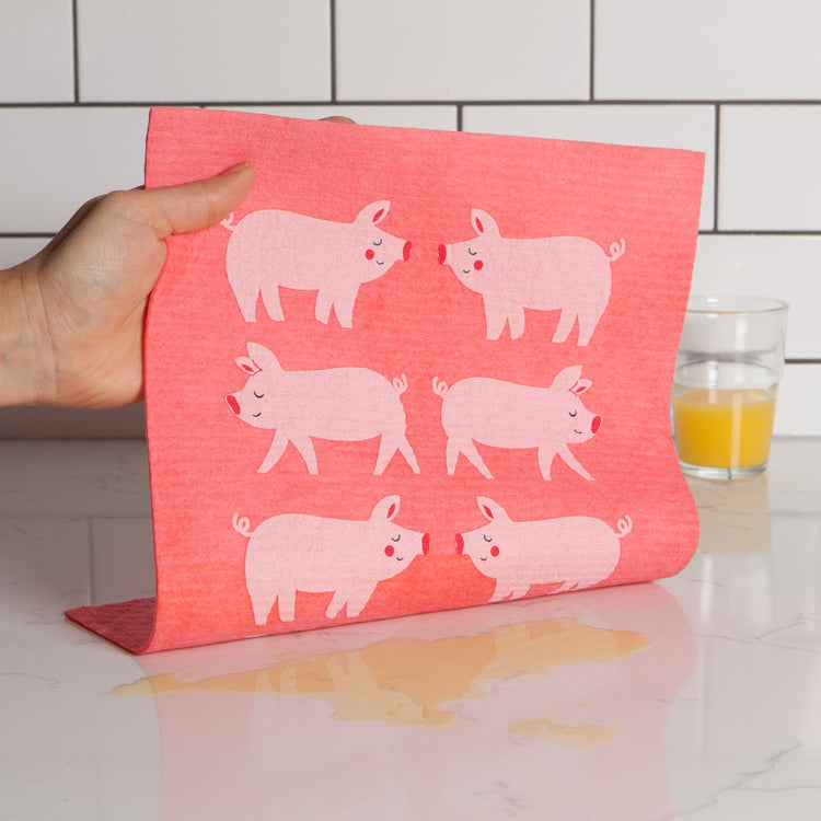 Penny Pig Swedish Sponge Towel