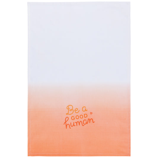 Be A Good Human Printed Cotton Dishtowel