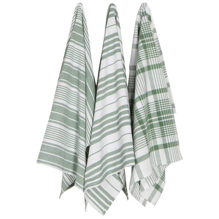 Jumbo Elm Green Dishtowels Set of 3