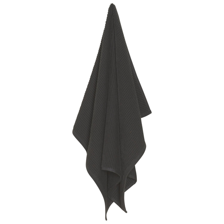 Ripple Black Dishtowel