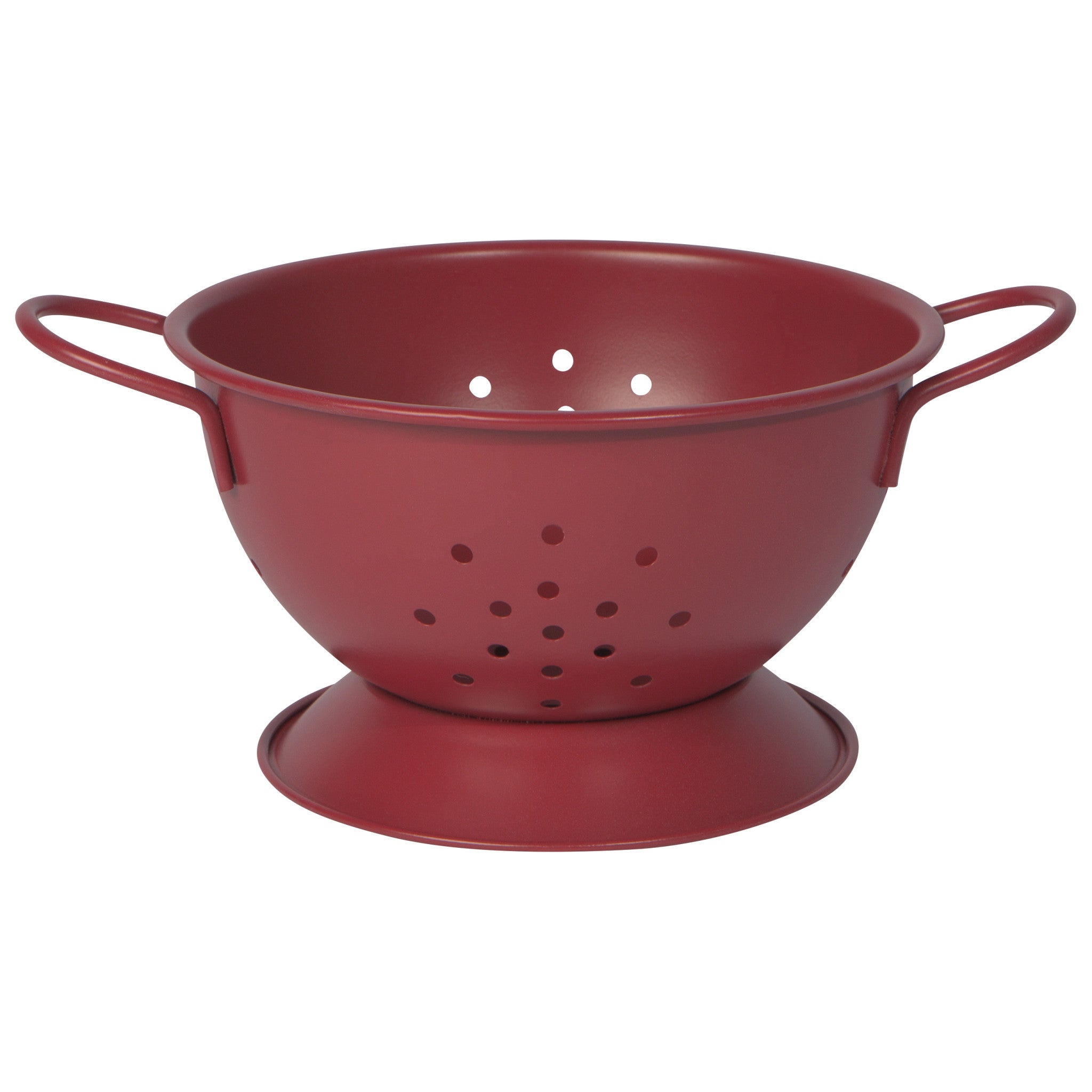 Matte Carmine Small Colander