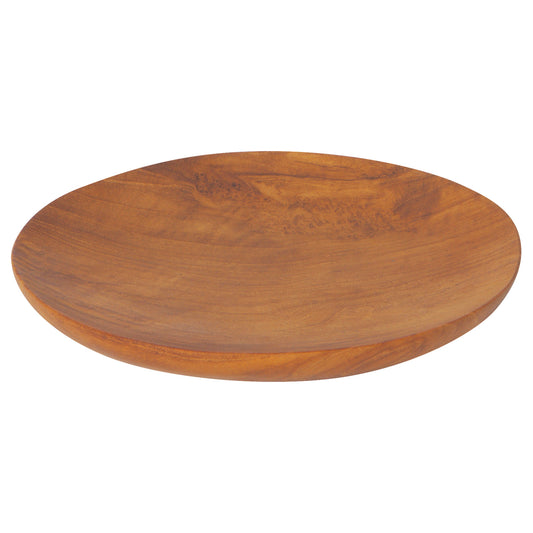 Teak Wood Round Plate Large