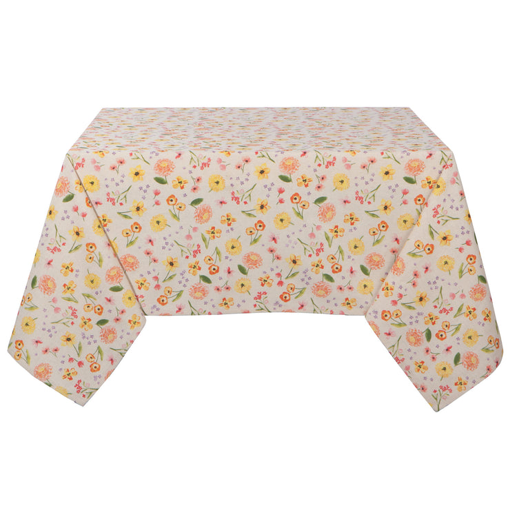 Cottage Floral Printed Tablecloth 60 x 60 inches