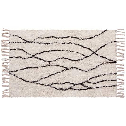 Lineal Tufted Cotton Rug