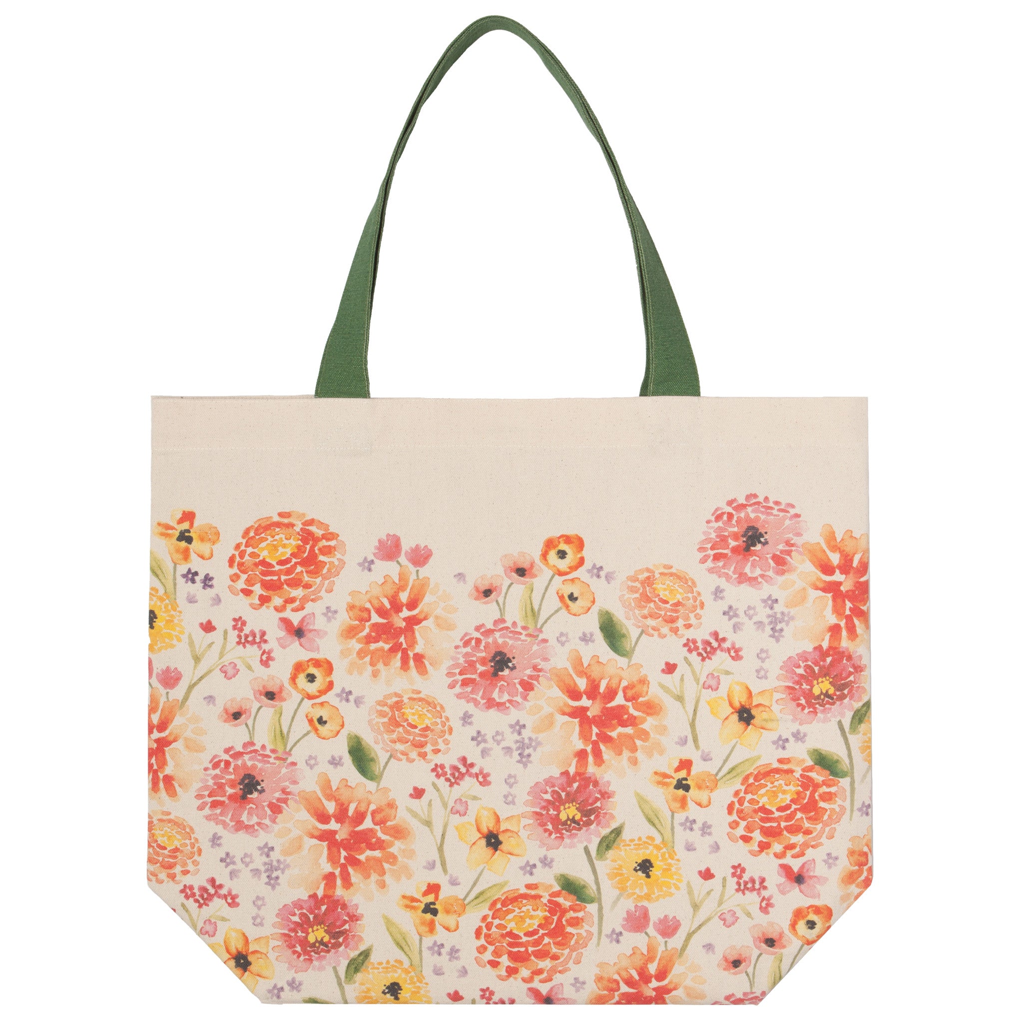 Cottage Floral Cotton Tote Bag