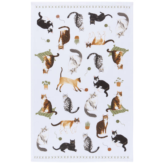 Cat Collective Printed Cotton Dishtowel