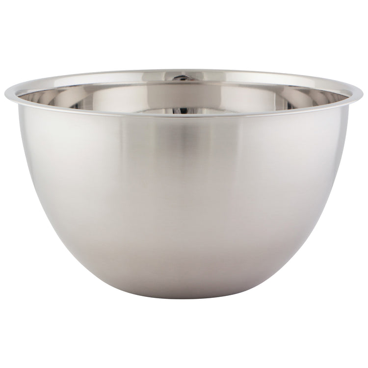 Matte Steel Silver Mixing Bowls Set of 3