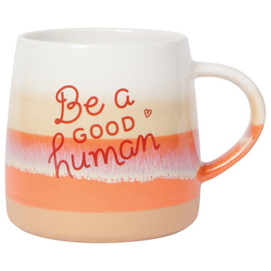 Be a Good Human Decal Mug 12 oz