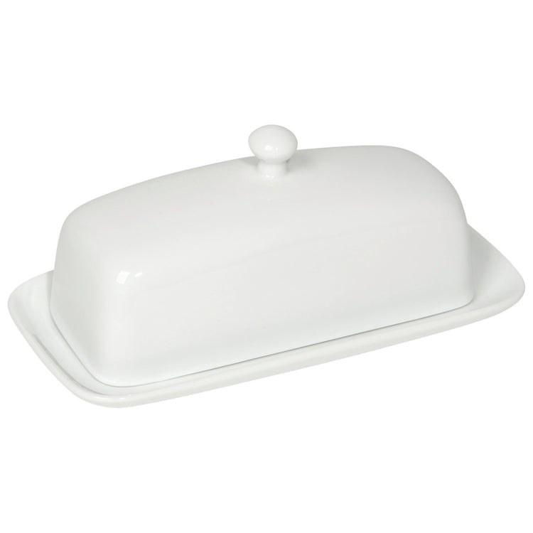 Rectangle White Butter Dish