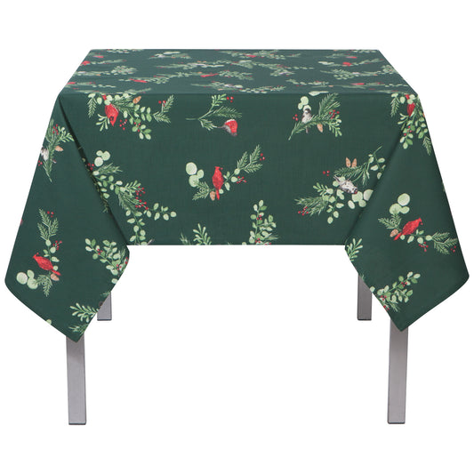 Forest Birds Tablecloth 90 X 60 Inches