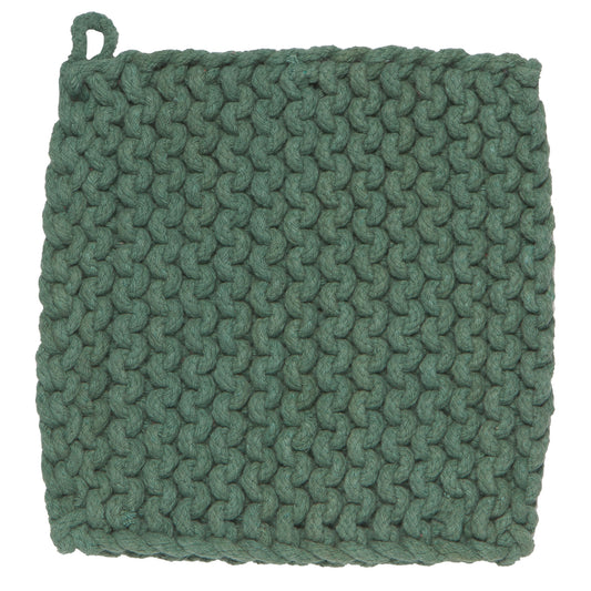 Jade Green Knit Potholder