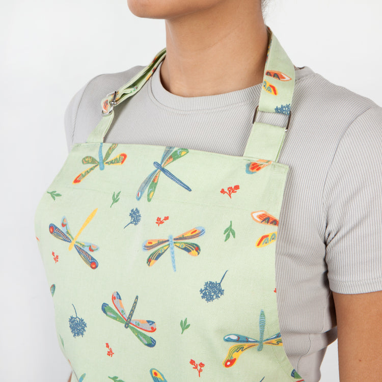 Dragonfly Chef's Cotton Kitchen Apron