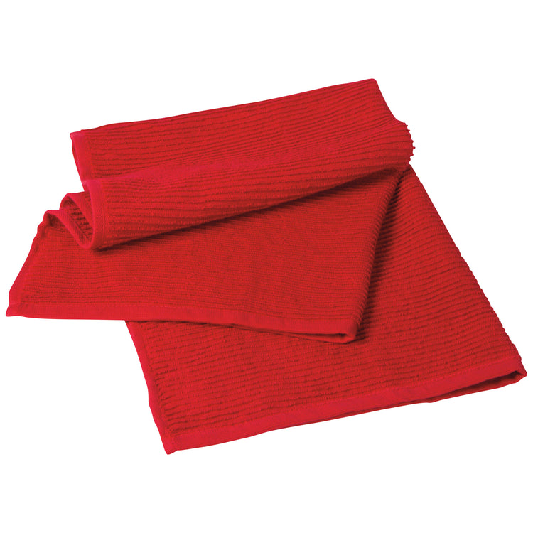Ripple Red Dishtowel