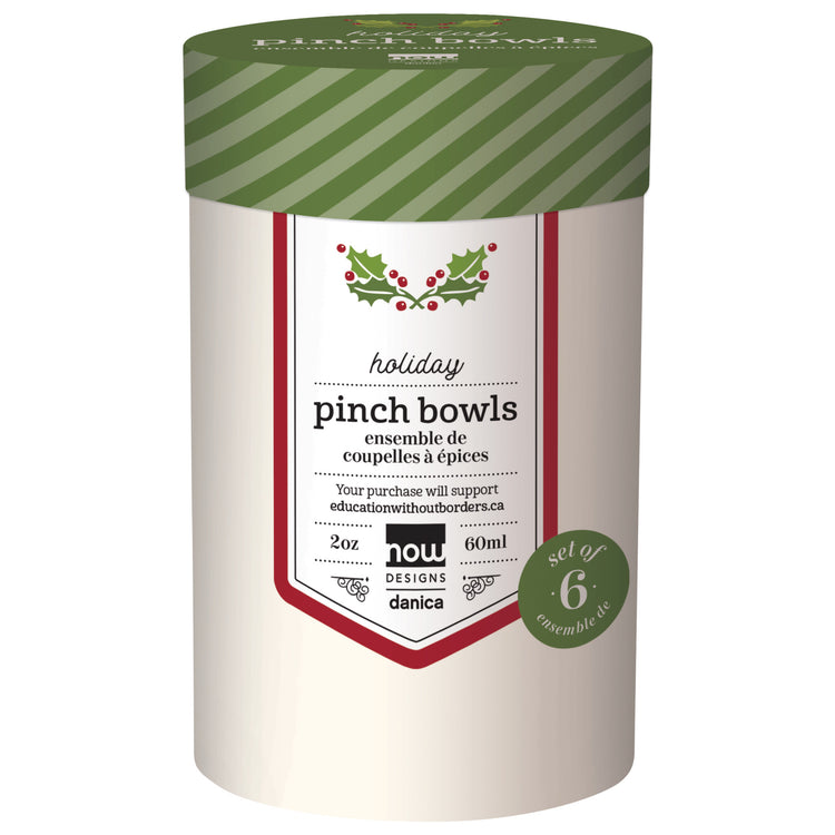 Holiday Pinch Bowls Set of 6