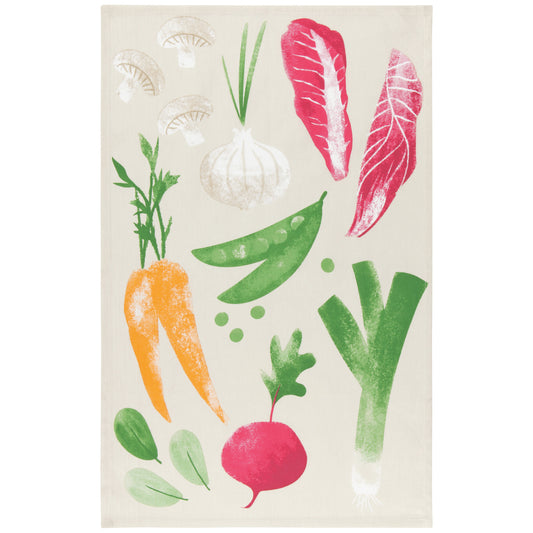 Veggies Printed Cotton Dishtowel