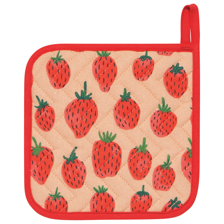 Berry Sweet Quilted Potholder