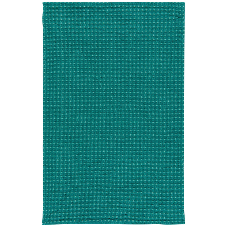 Second Spin Teal Waffle Dishtowel Set of 2