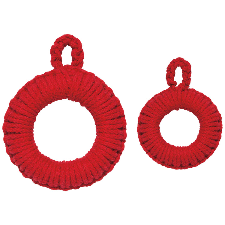 Chili Red Orb Trivets Set of 2