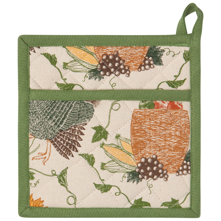 Cornucopia Spruce Potholder