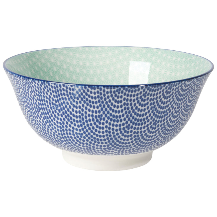 Blue Waves Stamped Bowl 6 inch