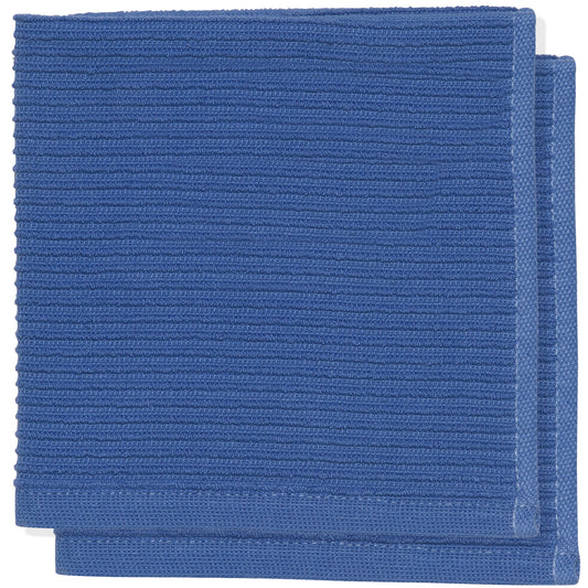 Ripple Royal Blue Dishcloths Set of 2