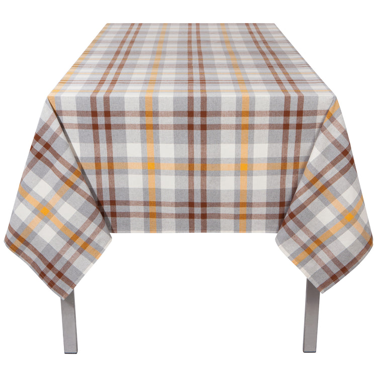 Second Spin Plaid Maize Tablecloth 120 x 60 inches