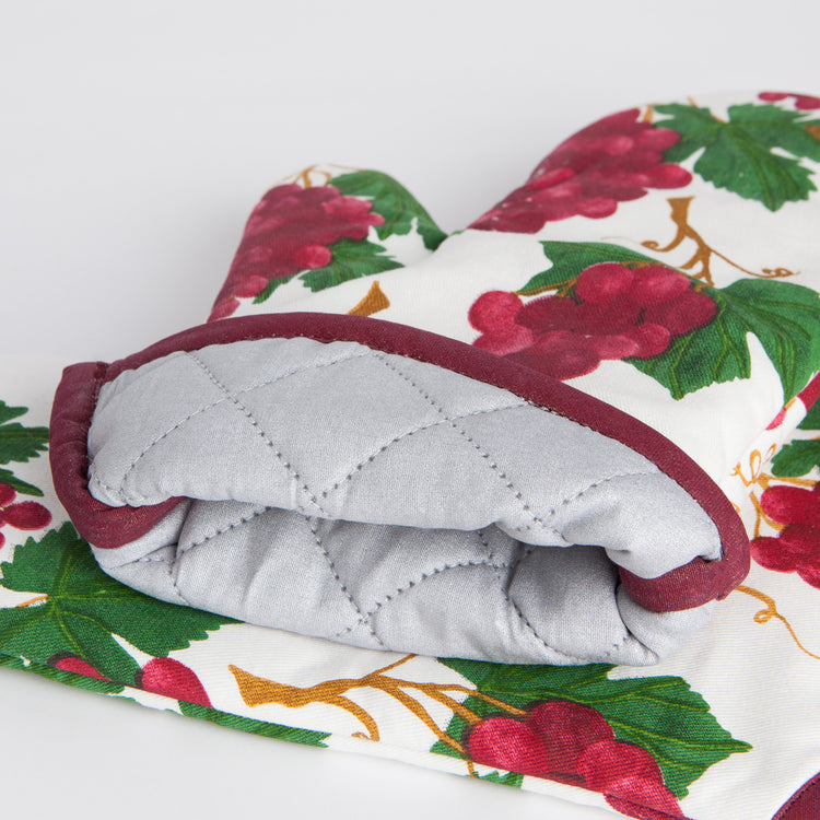 Grapes Quilted Oven Mitt