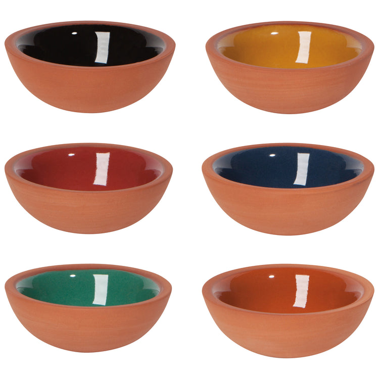 Kaleidoscope Terracotta Pinch Bowls Set of 6